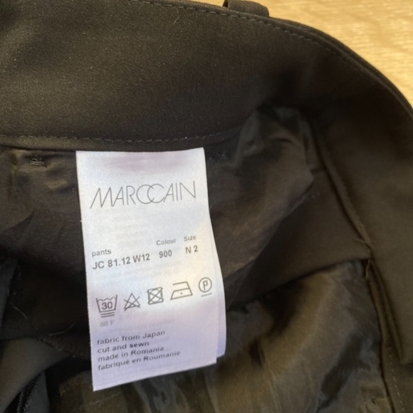 Marc Cain Pants Women's Trouser Crochet Lace Black Straight Size N2 3 - Picture 10 of 16